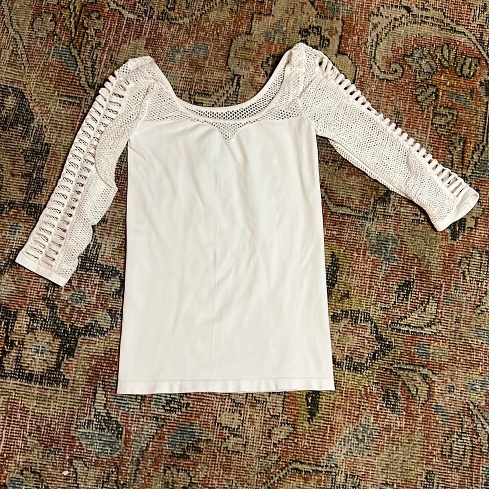 Bebe netted stretch top